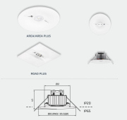 Oprawa awaryjna OWA Fl LED czarna RAL 9005