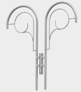  Rosa Wysięgnik aluminiowy WA 2-ramienny