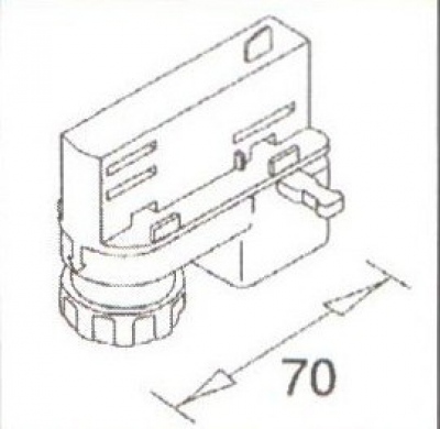 Adaptor 3-faz biały