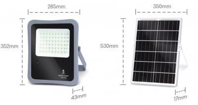 Naświetlacz LED Solo2 300W z panelem solarnym 30W