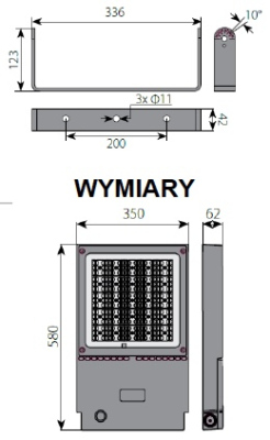 Naświetlacz Led IP66 360W