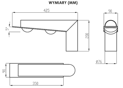 Oprawa parkowa LED 30W IP65 COB