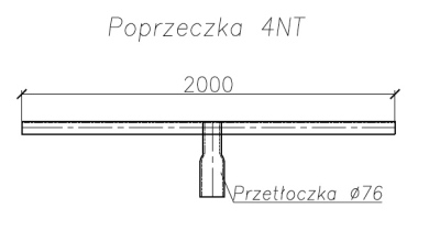 Stożkowy maszt oświetleniowy 16m z poprzeczką 4NT i fundamentem (pod 4 oprawy)