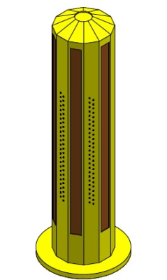Znak aktywny C9 (mały) + U5a zasilany solarnie, zestaw