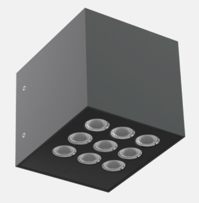 Kinkiet ICE CUBE 2.0 WALL 1 ED 1200lm/830 IP65 19x52st. szary