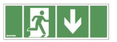Piktogram 100x300 DOOR + DOWN