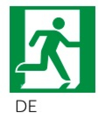Piktogram 246mmx123mm DE