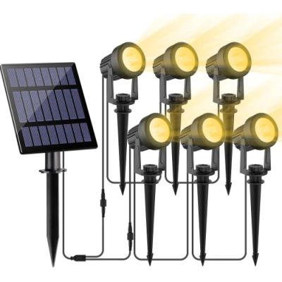 Lampa solarna LED 3000K 6x3W 4000mAh