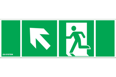 MONITOR1 IP65 SAFETY SIGN 112x312 UP/LEFT + DOOR