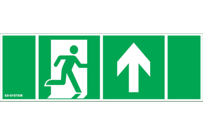 MONITOR1 IP65 SAFETY SIGN 112x312 DOOR + UP