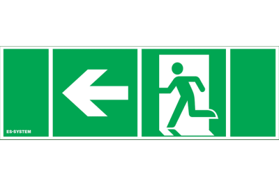MONITOR1 IP65 SAFETY SIGN 112x312 LEFT + DOOR