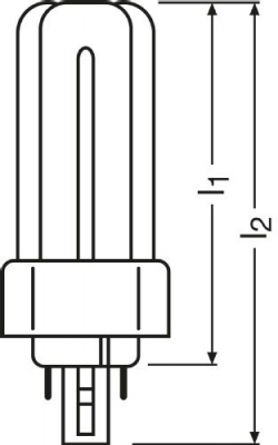 Świetlówka kompaktowa DULUX T/E Plus 26 W/840