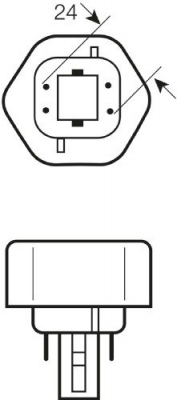 Świetlówka kompaktowa DULUX T/E Plus 26 W/840