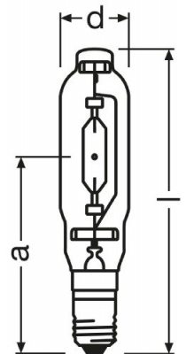 Lampa metalohalogenkowa Hqi-T 1000 W/D E40
