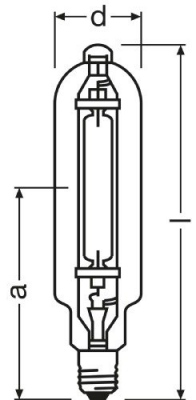 Lampa metalohalogenkowa Hqi-T 2000 W/N/I