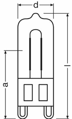 Żarówka halogenowa HALOPIN Eco 48 W 230 V G9