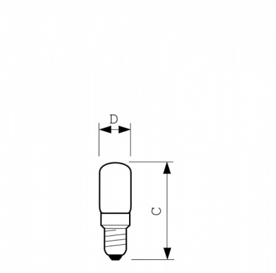 Żarówka Deco 7W E14 230-240V T17 CL 