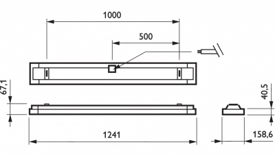 Oprawa TCS260 1x28W/840 HFP D6 SI