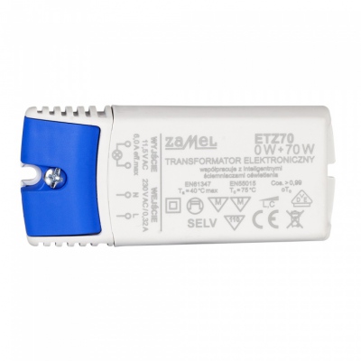 Transformator elektroniczny 230/11,5V 0-70W