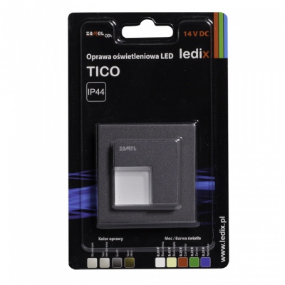 TICO z ramką NT 14V DC grafit barwa światła biała zimna