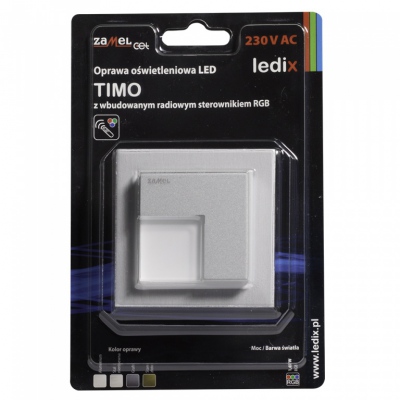 TIMO PT 230V AC sterownik aluminium barwa światła rgb