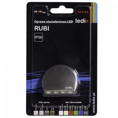 RUBI NT 14V DC stal nierdzewna barwa światła biała ciepła
