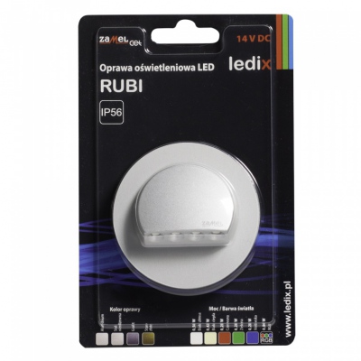 RUBI z ramką PT 14V DC aluminium barwa światła biała ciepła