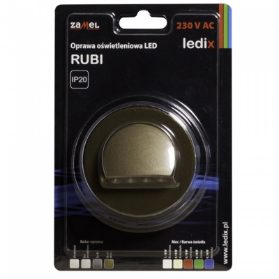 RUBI PT 230V AC stare złoto barwa światła biała zimna
