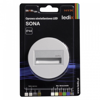 SONA okrągła PT 14V DC aluminium barwa światła biała zimna