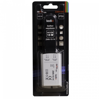 Zasilacz LED natynkowy 14V DC 15W