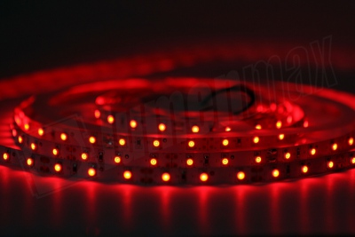 Taśma LED 3528  60LED/m   IP20  (Czerwona)  Rolka 5m