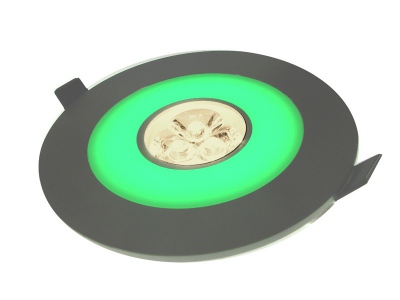 Downlight Aries Green 3*1w Biały Dzienny,srebrny -