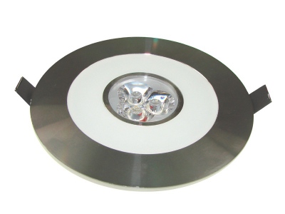 Downlight Aries Green 3*1w Biały Dzienny,srebrny -