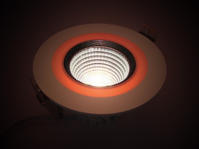 Downlight Led Cob Calon  7w+3w Biały Ciepły+czer-