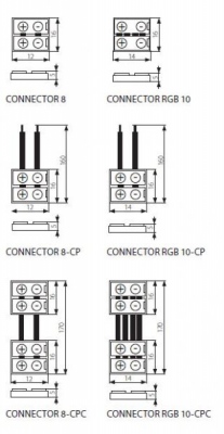 Łącznik do liniowych modułów LED CONNECTOR rgb 10-CPC