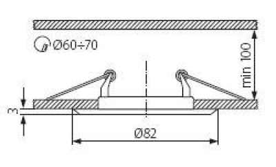 Sufitowa oprawa punktowa ARGUS CT-2114-AN
