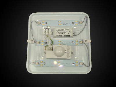 Plafon Led Tiler  9w Dw Z Czujnikiem Mikrofalowym