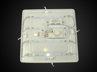 Plafon Led Tiler 12w Ww Z Czujnikiem Mikrofalowym