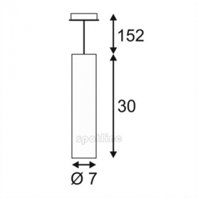 Enola_b Wisząca, Biała, Gu10, Max. 50w