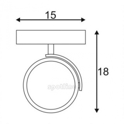 Kalu 1 Qpar Sufitowa, Biały Mat. Es111, Max. 75w