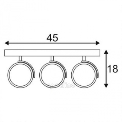 Kalu 3 Qpar Sufitowa, Biały Mat. Es111, Max. 3x75w