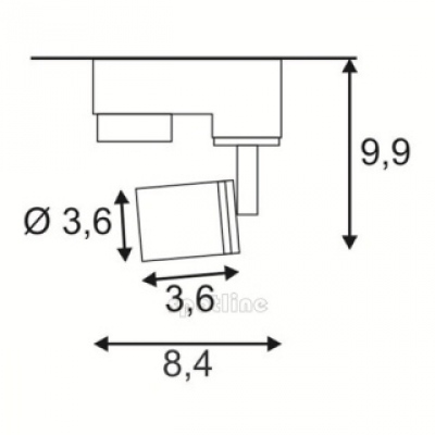 Puri Lamp, Czarna, Gu10, Max. 50w, Zawiera 3-f Adapter