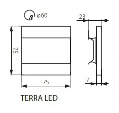 Oprawa dekoracyjna LED Terra Led Cw