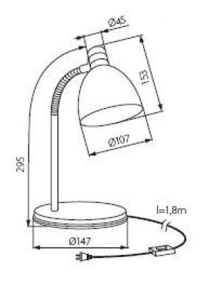 Lampka biurkowa ZARA HR-40-B