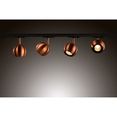 Light Eye Ball Gu10 Reflektor Miedź Szczotk. Gu10 50w adapter 1-faz.