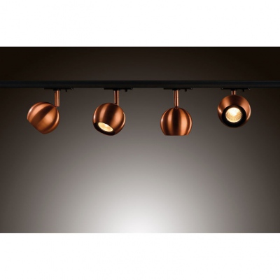 Light Eye Ball Gu10 Reflektor Miedź Szczotk. Gu10 50w adapter 1-faz.