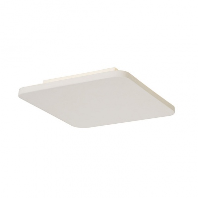Plastra Kwadrat ścienna, Kwadrat, Biała Plaster, 48 Led, 3000k