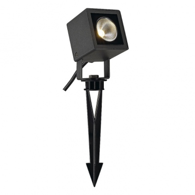 Small Square Led Spot Light, Kwadrat, Antracyt, 6w, 3000k