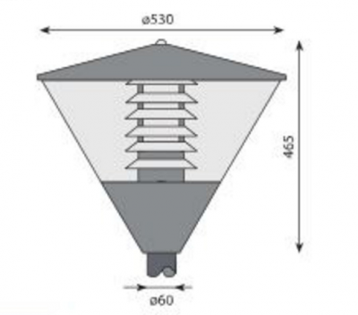 Oprawa Parkowa 100W E27 Hps/HIT
