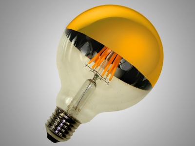 Żarówka Led Filament G95 E27 6,0w  2200k Gold